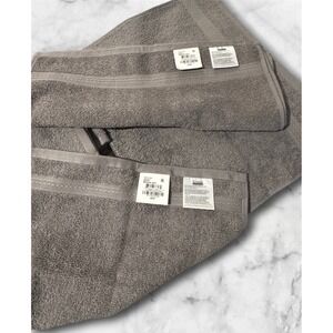 Home Design Medium Grey Hand & Washcloth Towels